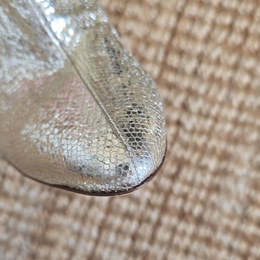 1295$ Brother Vellies Allora Over the Knee Metallic Pointed Toe Boot Size 7 - Picture 9 of 11